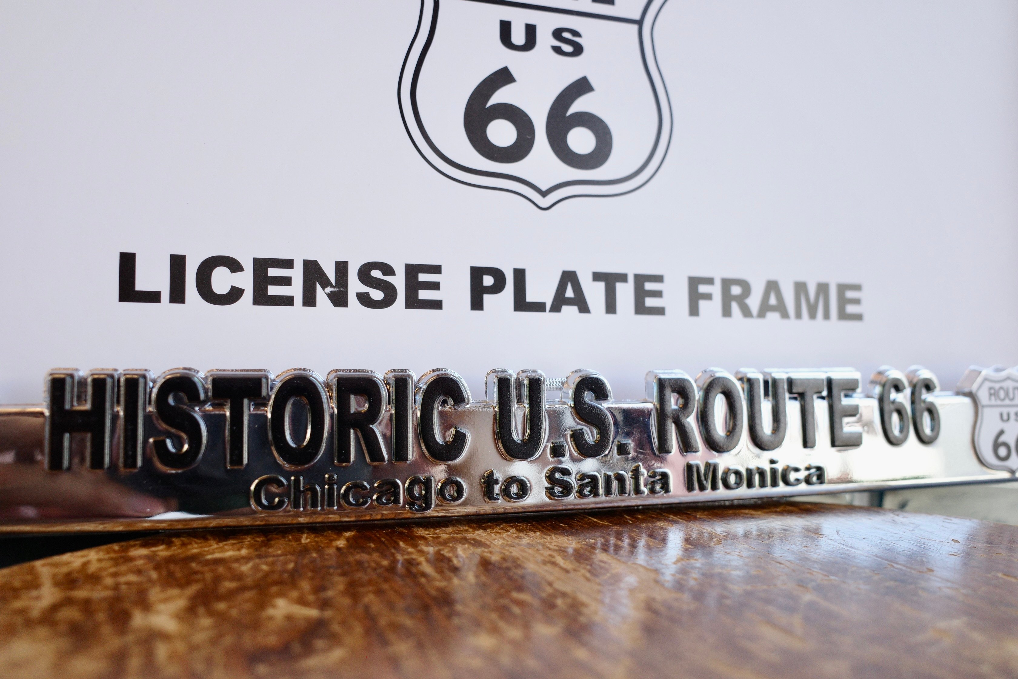 新品 ROUTE66 ルート66 ライセンスフレーム ナンバープレート 日本