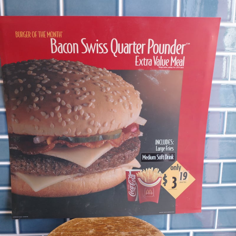 レア！1981年　マクドナルド　店舗用　サイン　ディスプレイ　ライトアップ看板 レア！1981年 マクドナルド 店舗用 サイン ディスプレイ ライト