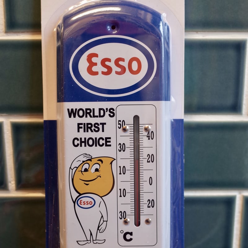 ESSO BOY エッソボーイ MOTOR OIL 温度計 サーモメーター 看板