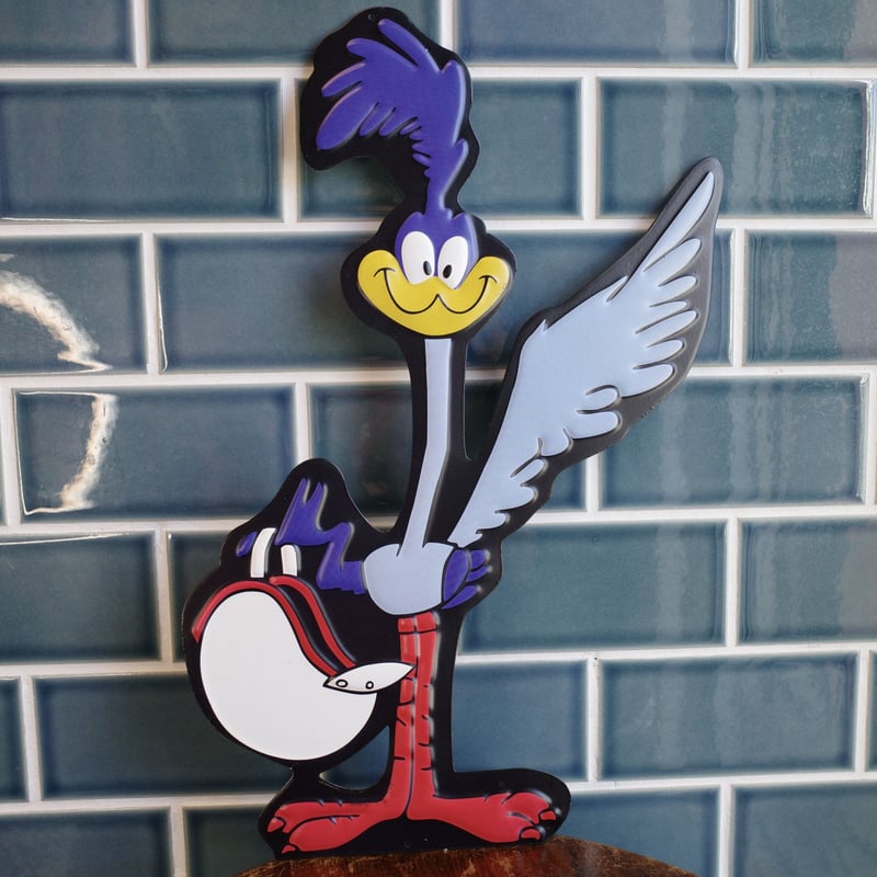 新品 ロードランナー ROAD RUNNER エンボス メタルサイン ヘルメット