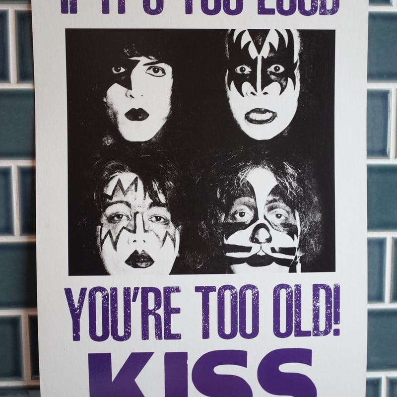 kiss 70年代ポスター　キッス 持込買取】KISS（キッス）1970年代ポスター ｜古本買取店エーブック
