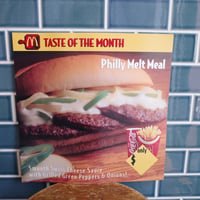 Vintage 1997 Mcdonald's マクドナルド ペーパーサイン 両面メニュー