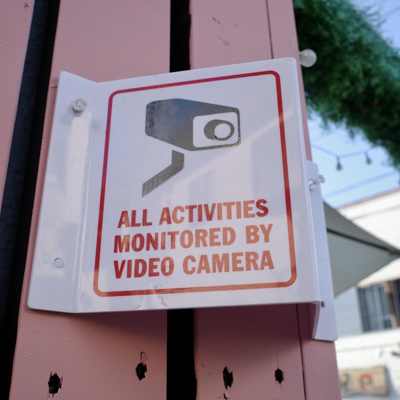 防犯カメラ　セキュリティーロードサイン 新品 SECURITY SIGN セキュリティ ロードサイン DANGER 看板