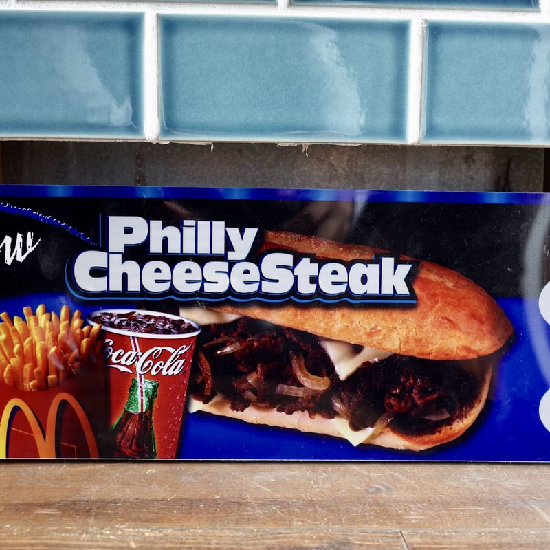 Vintage 2004 Mcdonald's マクドナルド メニューサイン Philly