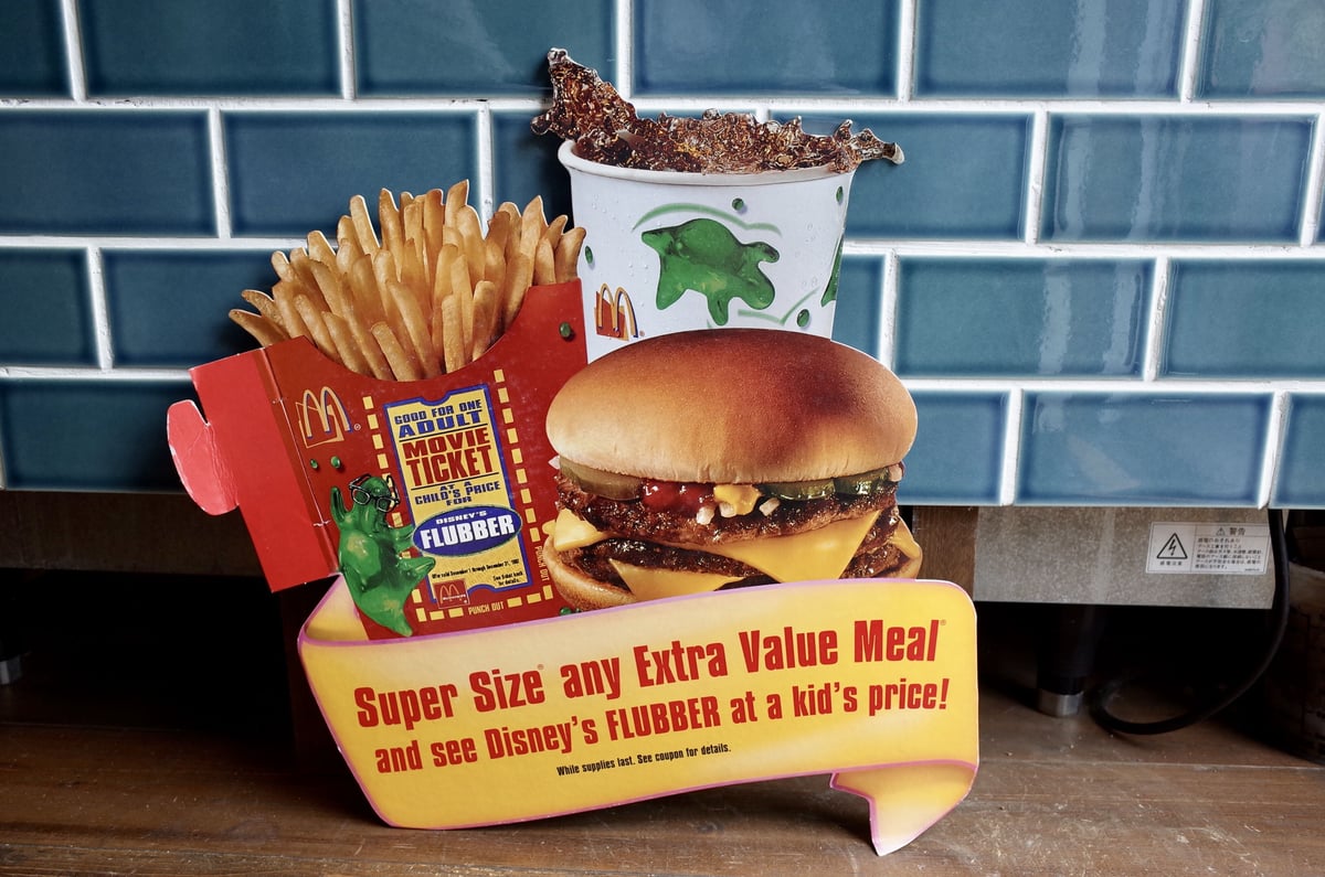 1970’s マクドナルド　ペーパー　メニュー　ロナルド　ディスプレイ　サイン 1970's マクドナルド ペーパー メニュー ロナルド ディスプレイ