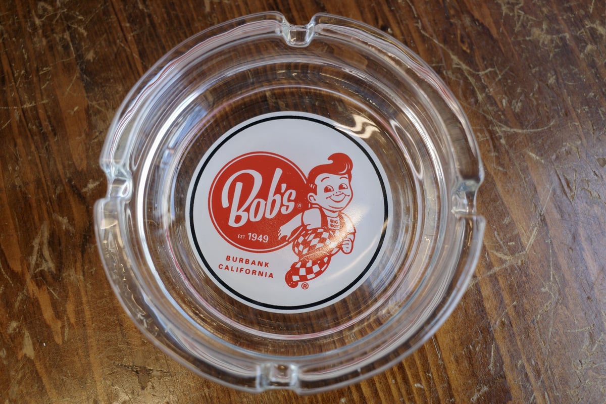 新品 BIG BOY ビッグボーイ ハンバーガー ガラス 灰皿 ASHTRAY 世田谷