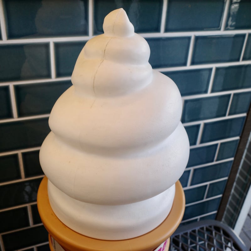 ソフトクリームオブジェ アイスクリーム 貯金箱