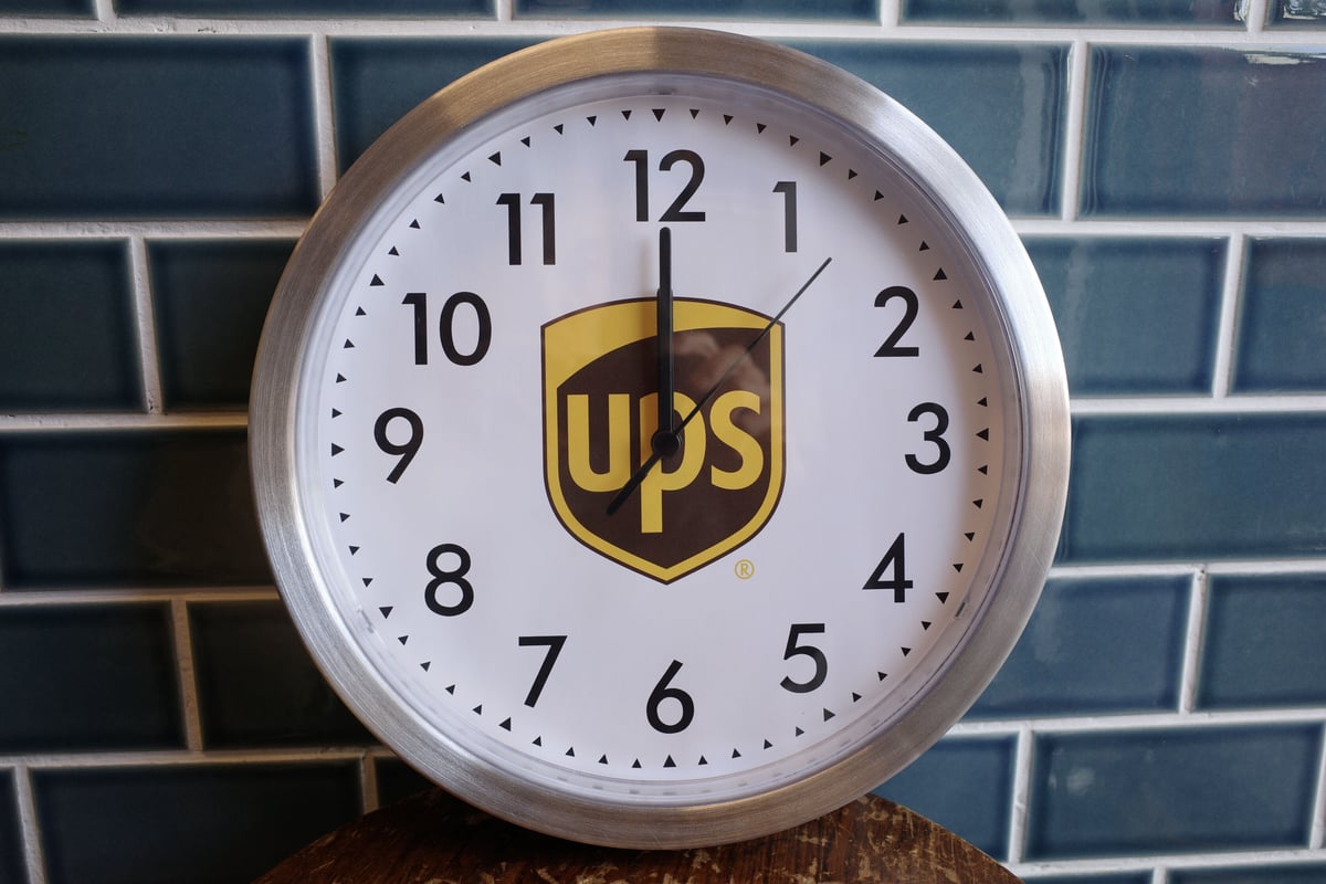 新品 UPS ウォールクロック 時計 アメリカ USA 企業 アメリカンハウス