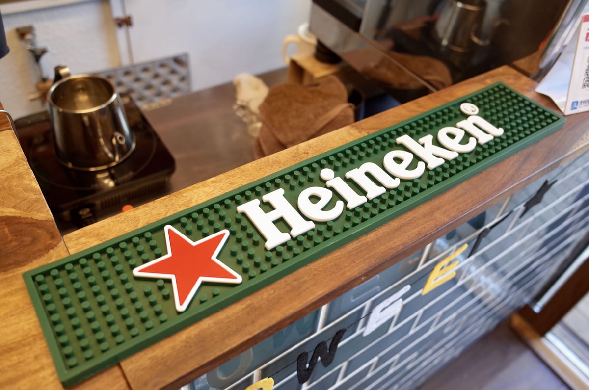 Heineken ハイネケン バーマット ビール キャンプ アウトドア 2枚