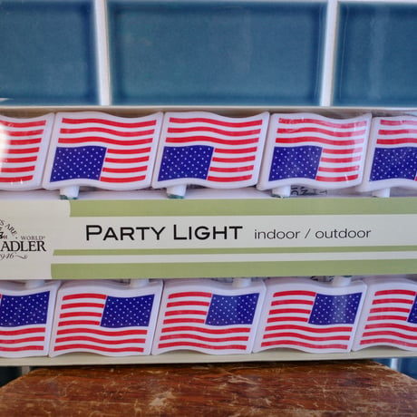 新品　USA FLAG String Lights　アメリカ　星条旗　パーティライト　照明