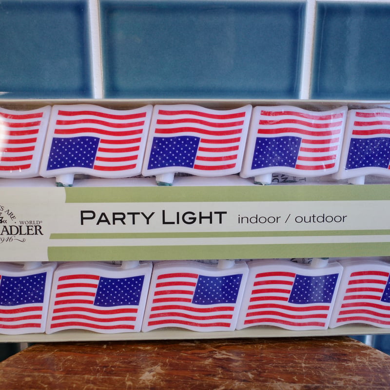新品 USA FLAG String Lights アメリカ 星条旗 パーティライト 照明 |