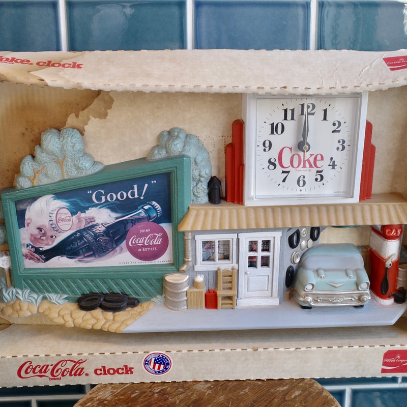 デッドストック 90's Coca Cola コカコーラ 時計 壁掛け 動作 デッドストック 90's Coca Cola コカコーラ 時計 壁掛け 動作