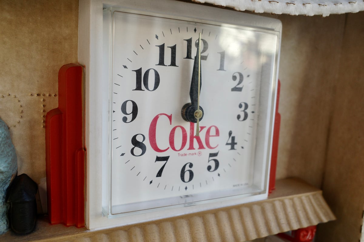デッドストック 90's Coca Cola コカコーラ 時計 壁掛け 動作 デッドストック 90's Coca Cola コカコーラ 時計 壁掛け 動作