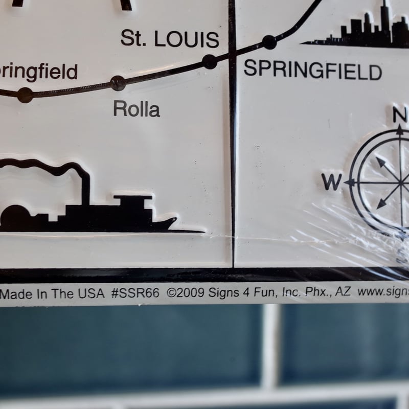 ROUTE66 ルート66 メタルサイン 看板 エンボス アメリカ製 世田谷