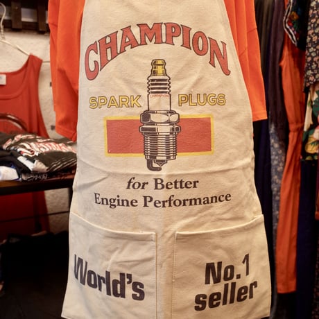 CHAMPION PLUG WORK APRON チャンピオンプラグ　ワークエプロン