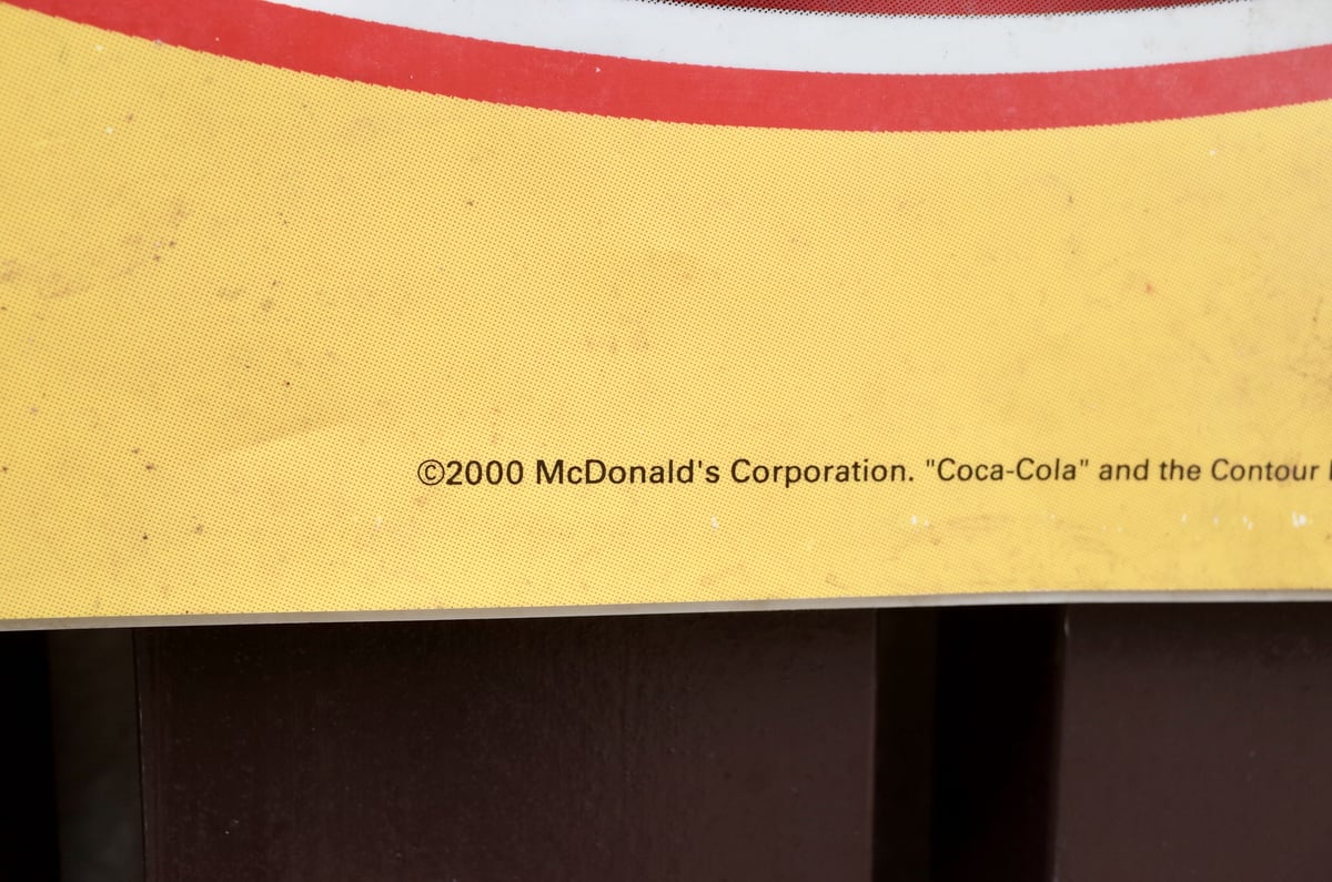 マクドナルド　マック　バナー　ヴィンテージ 店舗　ショップ Vintage Mcdonald's マクドナルド ショップバナー Get It Go |
