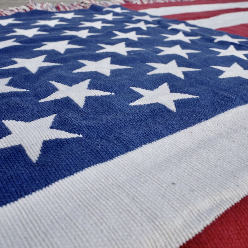 新品 USA FLAG ラグマット ジャイアント アメリカ 星条旗 コットン100