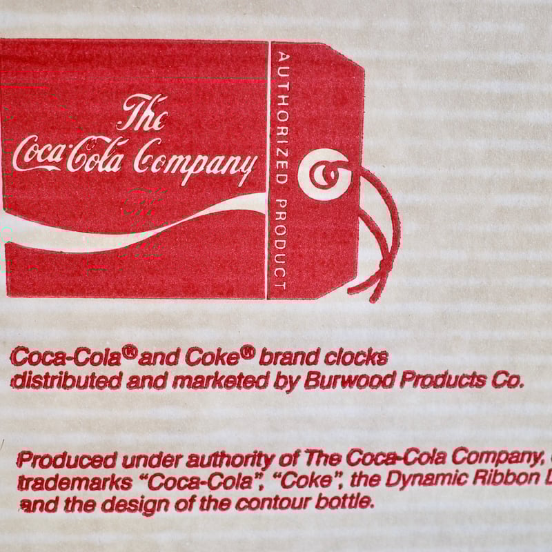 デッドストック 90's Coca Cola コカコーラ 時計 壁掛け 動作 デッドストック 90's Coca Cola コカコーラ 時計 壁掛け 動作