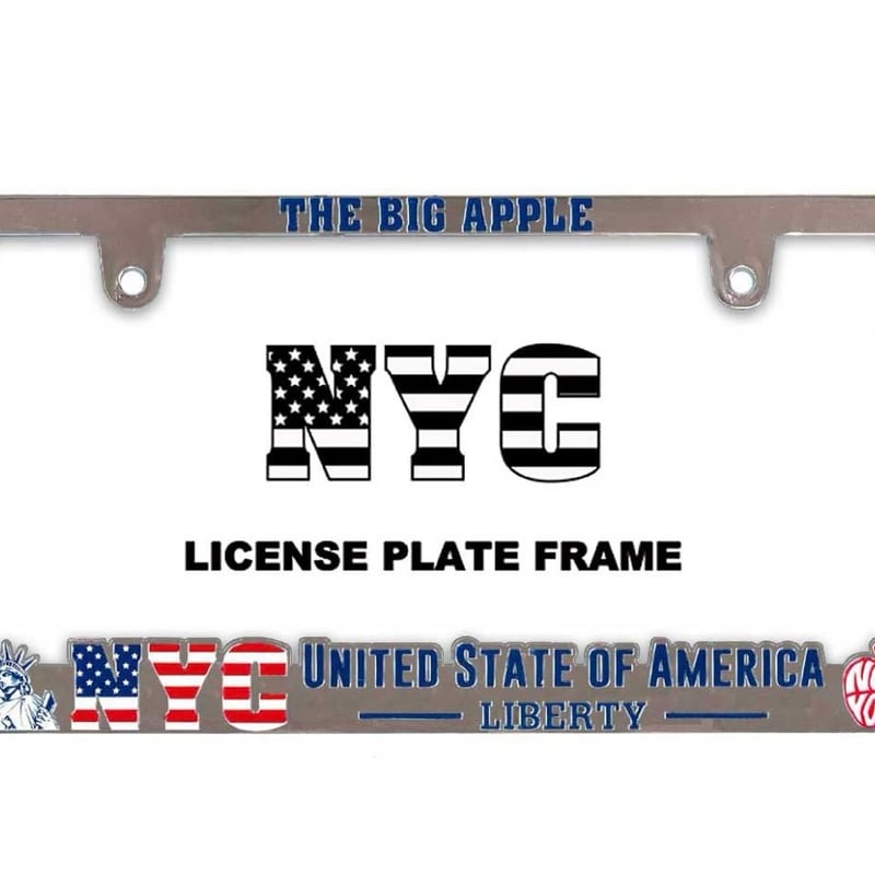 新品 NEW YORK ニューヨーク NYC ライセンスフレーム ナンバープレート