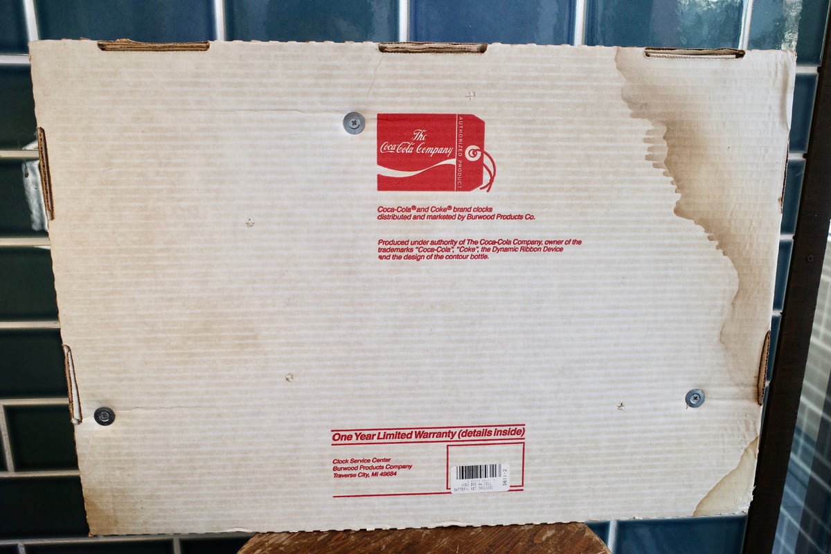 デッドストック 90's Coca Cola コカコーラ 時計 壁掛け 動作OK | Col