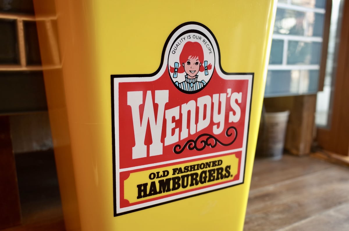 20L Wendy's ウェンディーズ YE ダストボックス ゴミ箱 アメリカ