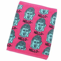 鎌倉店限定！　HELLO　BUDDHA  大仏　総柄フェイスタオル
