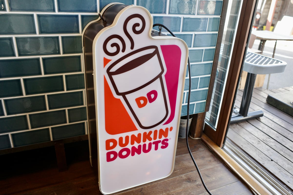 ビンテージ DUNKIN' DONUTS ダンキンドーナツ ライトサイン 看板 照明 両面タイプ アメリカ製 企業ロゴ USA