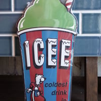 ICEE アイシー 看板 グリーン