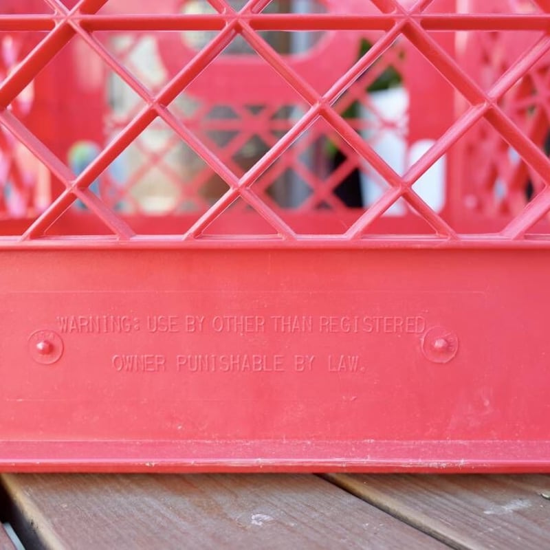 vintage USA milk crate ミルククレート vintage USA milk crate ミルククレート - メルカリ