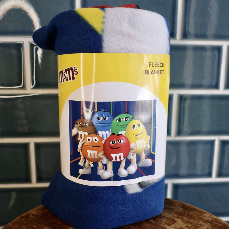 新品 M&M's 大判ブランケット エムアンドエムズ フリース素材