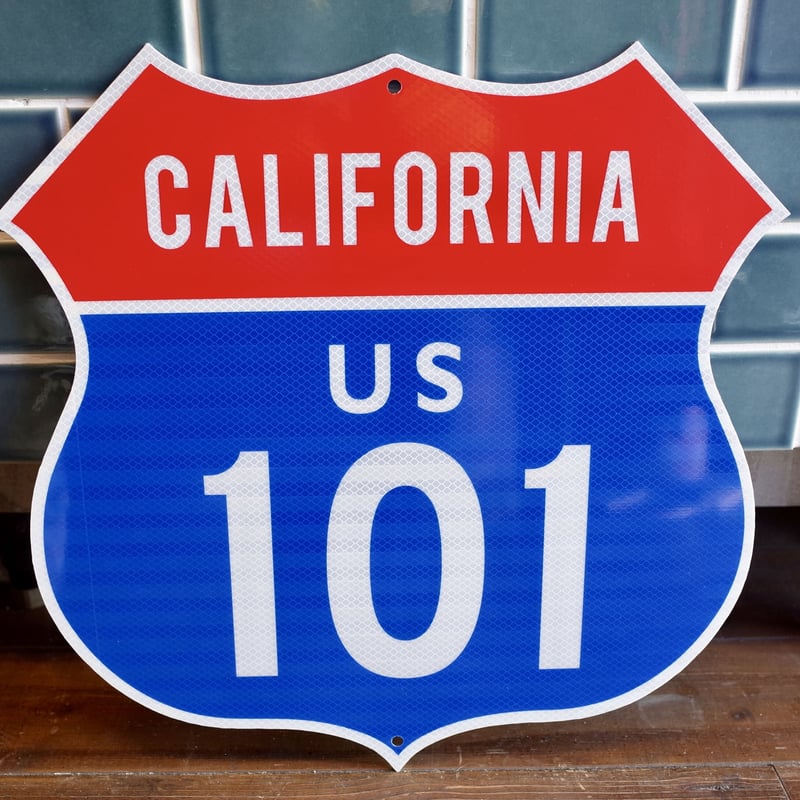 トラフィックサイン California US１０１ カリフォルニア 州 看板 