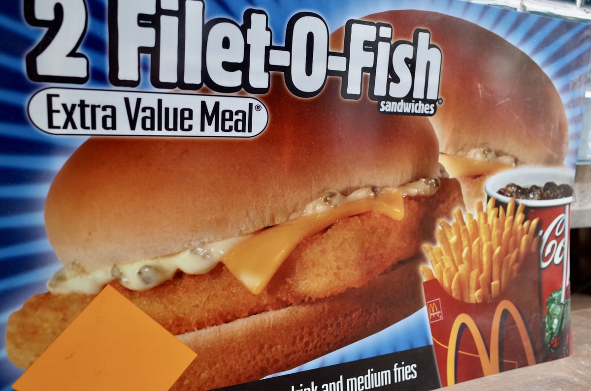 1970’s マクドナルド　ペーパー　メニュー　ロナルド　ディスプレイ　サイン 70's McDonald's Cardboard Sign / マクドナルド - TOYS & JUNKS