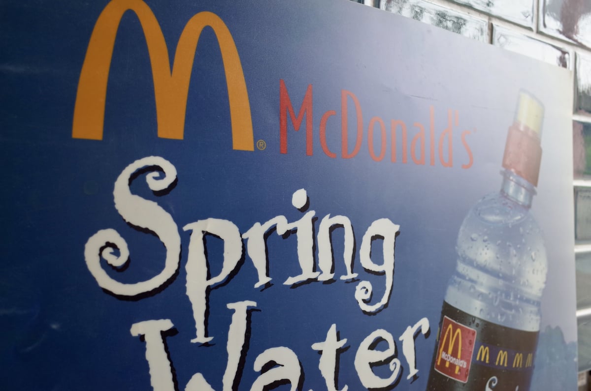 1998 アメリカ マクドナルド 店舗 ディスプレイ バナー 特大 サイン Vintage 1998 Mcdonald's マクドナルド メニューサイン 広告 Spri