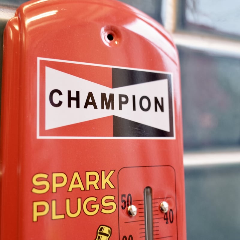 CHAMPION PLUG チャンピオンプラグ 温度計 サーモメーター 看板