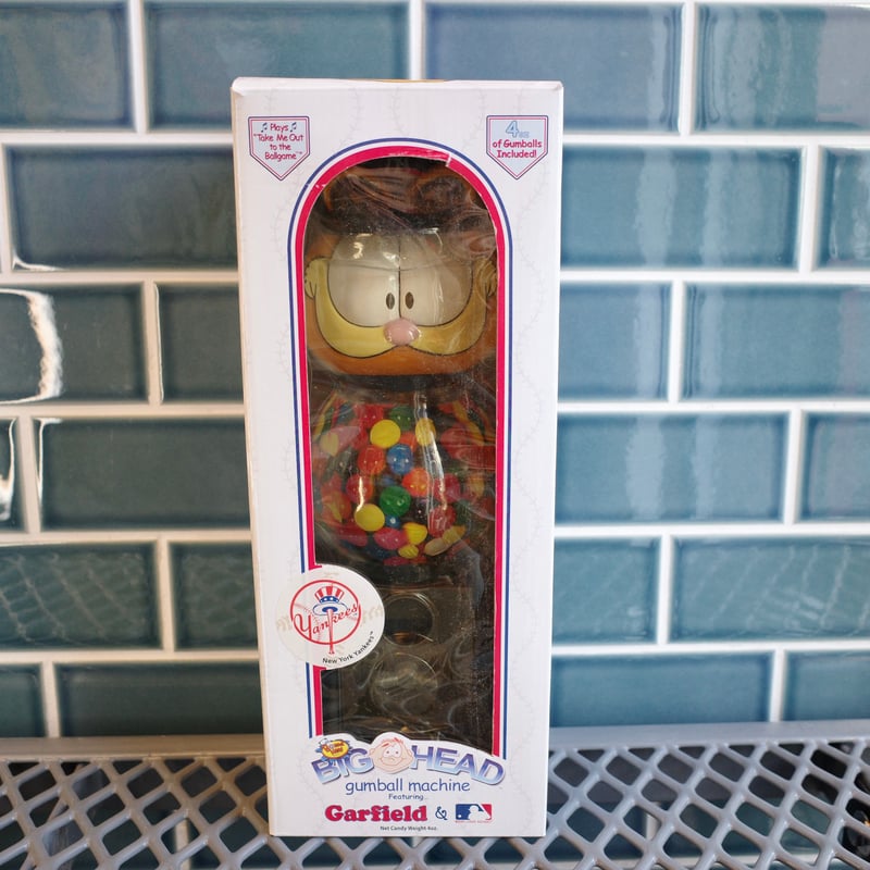 デッドストック Garfield×NY YANKEES gumball machine wi