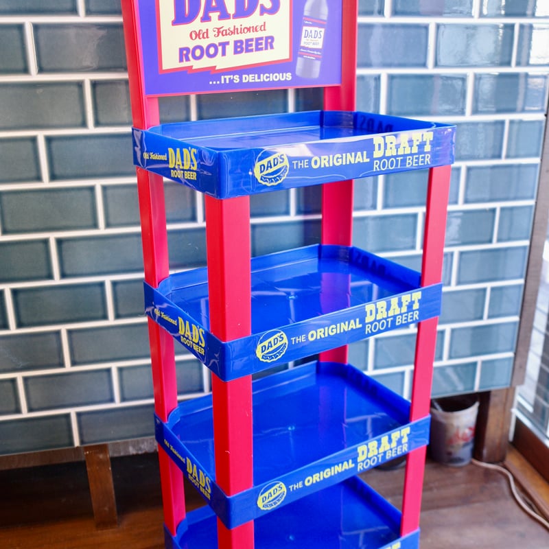 DAD'S STORE DISPLAY ストアディスプレイ 4段ラック DAD'S ROOT BEER ストアディスプレイ ラック 4段 アメリカ USA