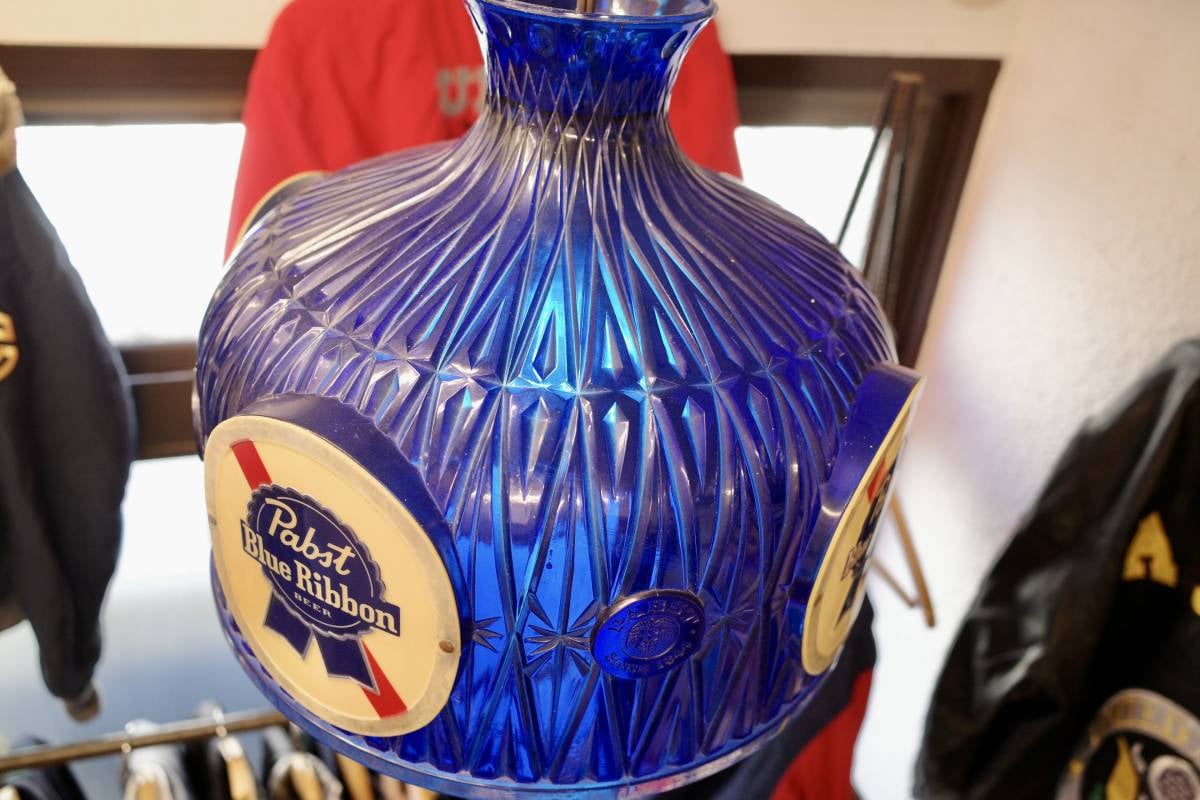 ビンテージ Pabst Blue Ribbon パブストブルーリボン シェードランプ