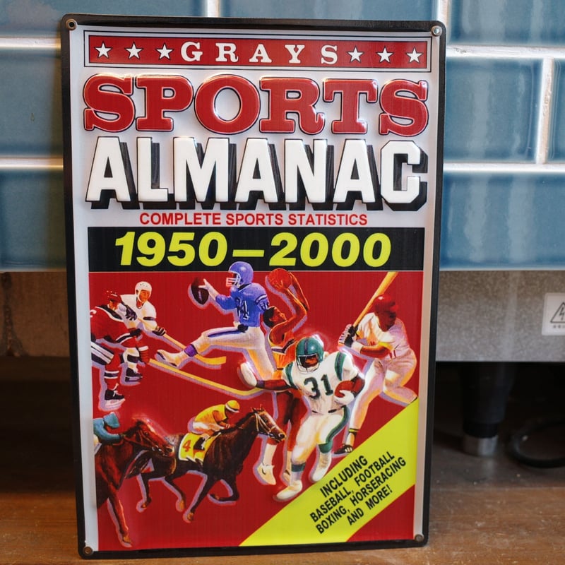 新品 BACK TO THE FUTURE スポーツ年鑑 看板 | Collection Ma