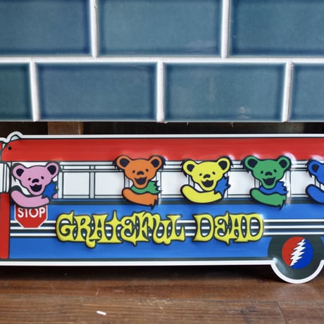 Grateful Dead デッドベア スクールバス メタルサイン  看板