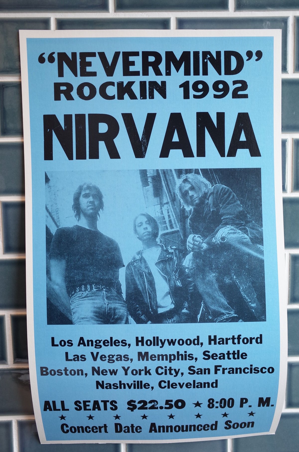 超レア NIRVANA ポスター vtg90s Nirvana Never Mind UK販促用ポスター - メルカリ