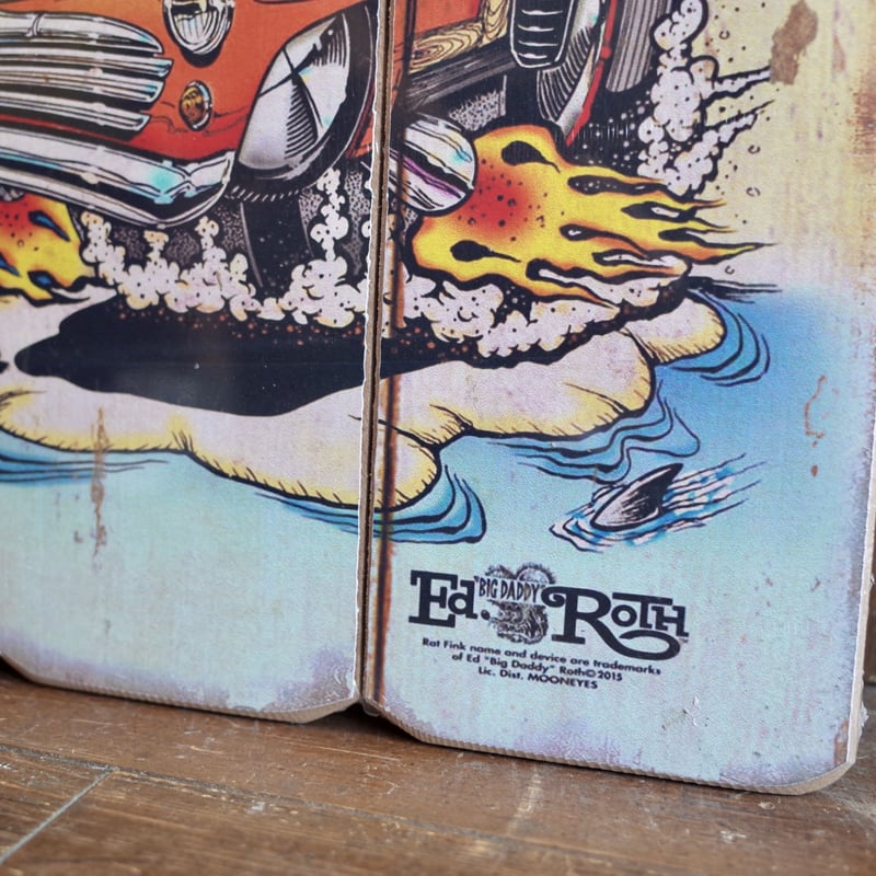 RATFINK ラットフィンク ウッドサイン 木製 看板 アメリカン ④ RATFINK ラットフィンク ウッドサイン 木製 看板 アメリカン ④