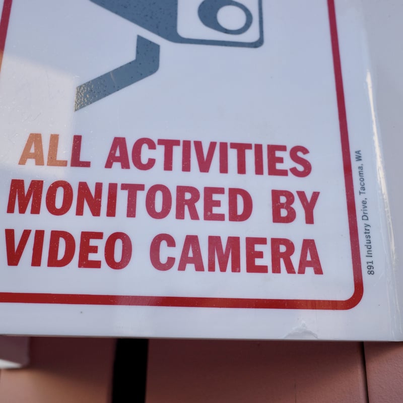 新品 SECURITY SIGN セキュリティ 防犯カメラ コーナーサイン