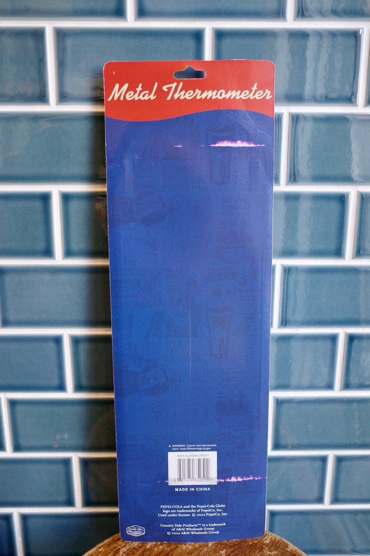 新品 PEPSI ペプシ WHITE 温度計 サーモメーター メタルサイン 看板