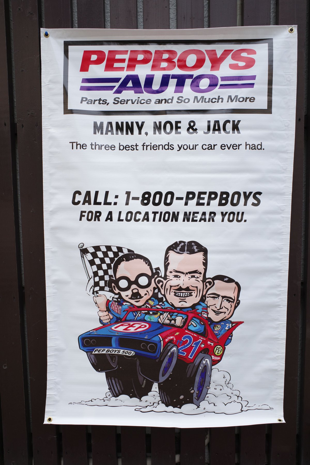 新品 PEPBOYS ペップボーイズ バナー フラッグ 看板 インテリア