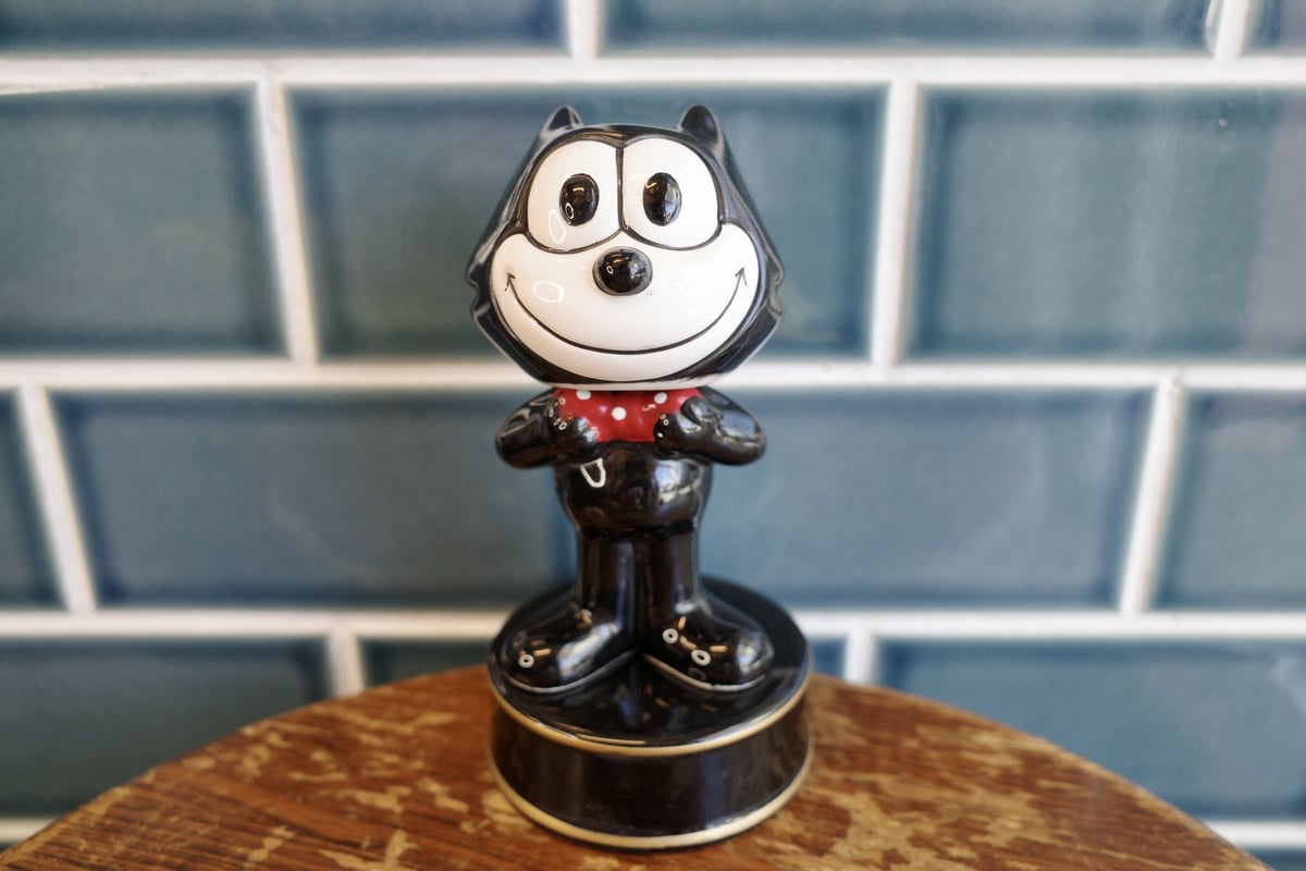 激レア‼️Felix the catの陶器ボビンフィギュア‼️ 激レア‼️Felix the catの陶器ボビンフィギュア‼️