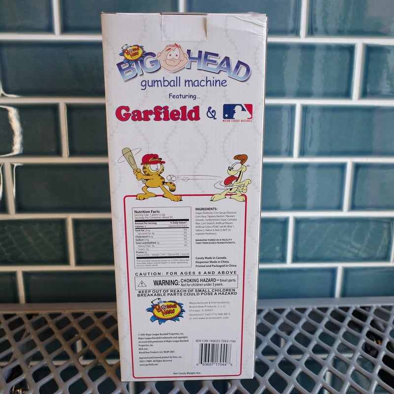 デッドストック Garfield×NY YANKEES gumball machine wi