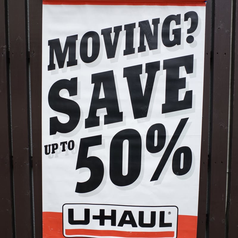 【大型】U-Haul ヴィンテージ看板 RENTALS ガレージ ビンテージ U-HAUL ショップ バナー 看板 アメリカ製 ガレージ