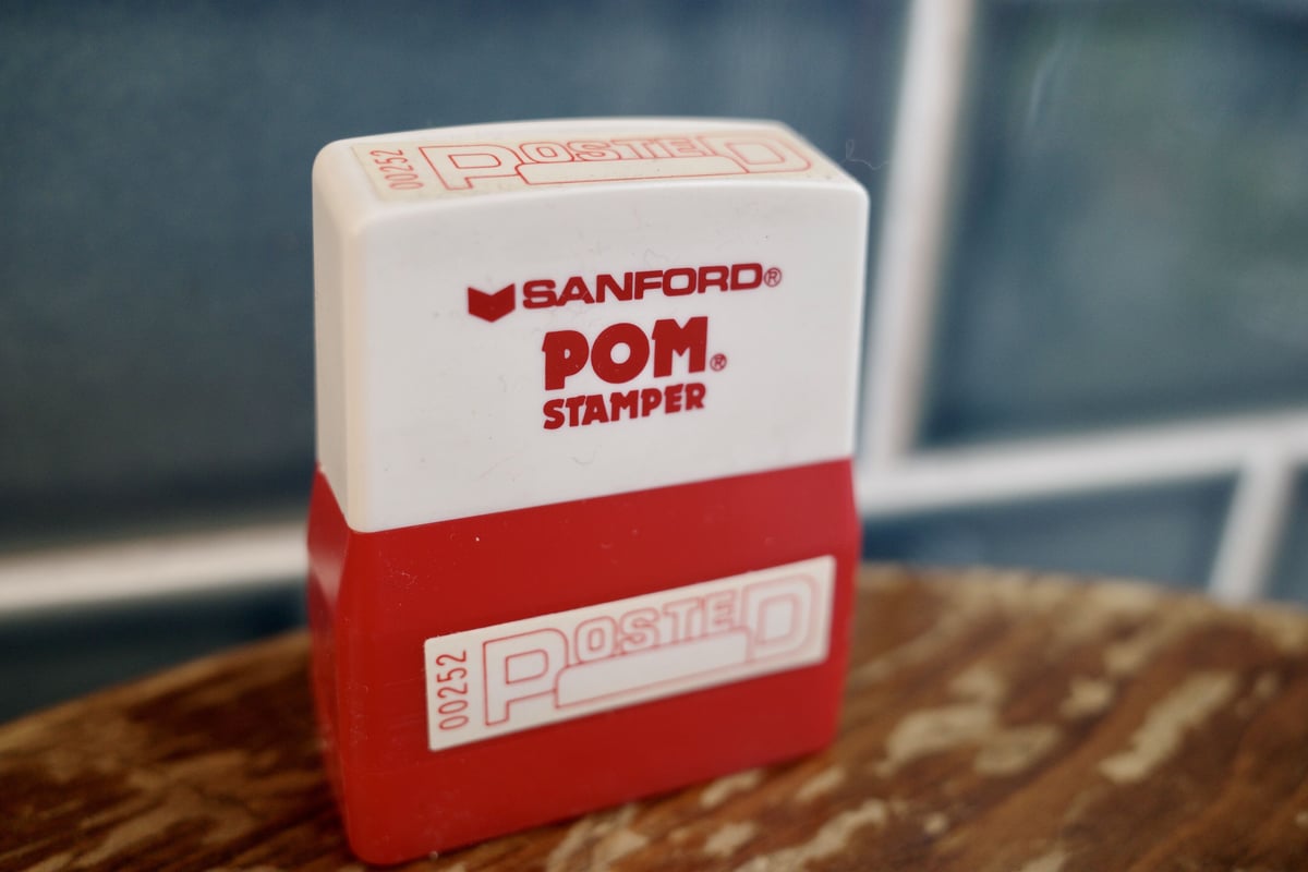 新品 POM STAMPER スタンプ POSTED SANFORD アメリカ USA 