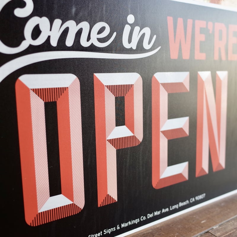 VINTAGE OPEN オープン 看板 メタルサイン インテリア 店舗 | Collec