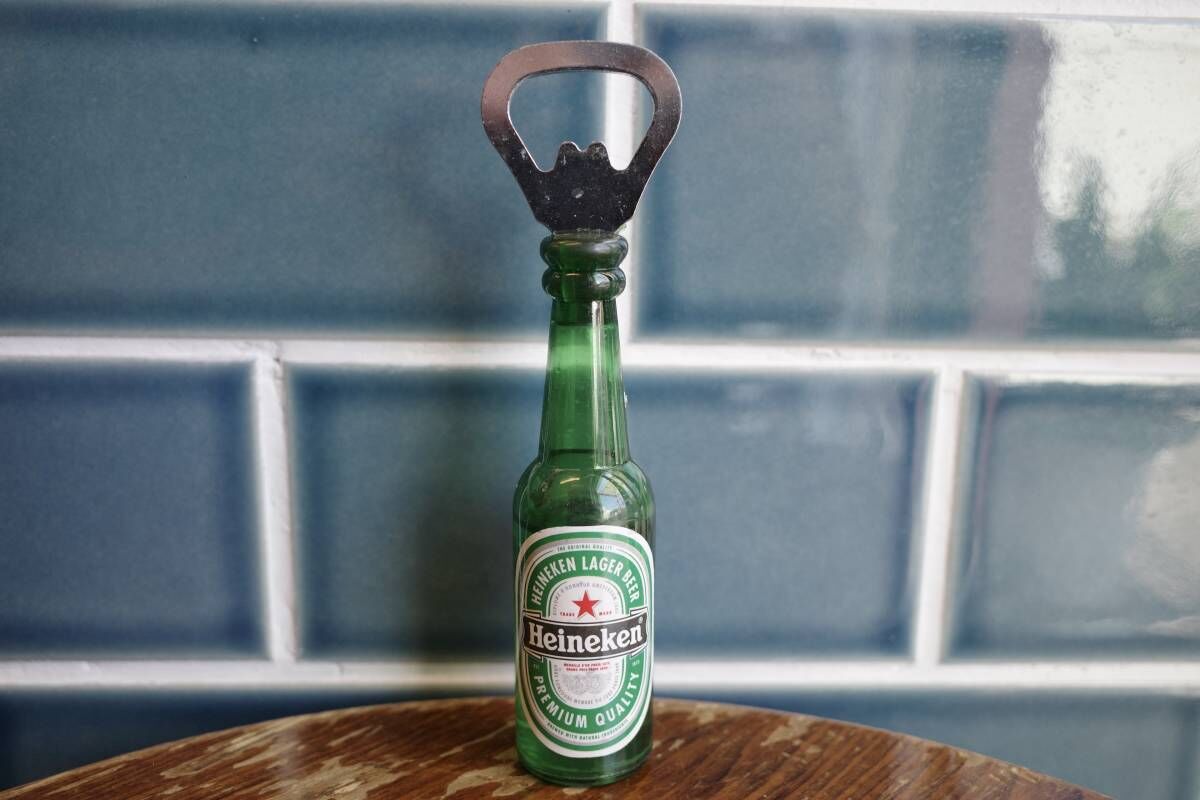 Haniees レジンアート ボトルアート\" heineken\"  sizeー2 427.オーシャンレジンアート ステンレスボトル800ml | Leaf Edgez